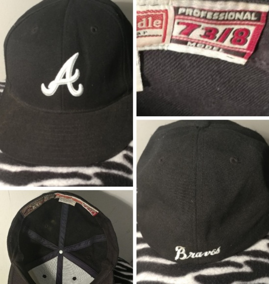 Lot of 4 Atlanta Braves Baseball Cap Various Sizes - Picture 3 of 8